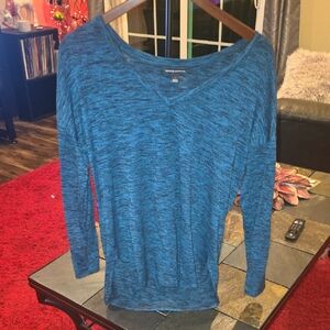Rock & Republic Blue Long Sleeve Top